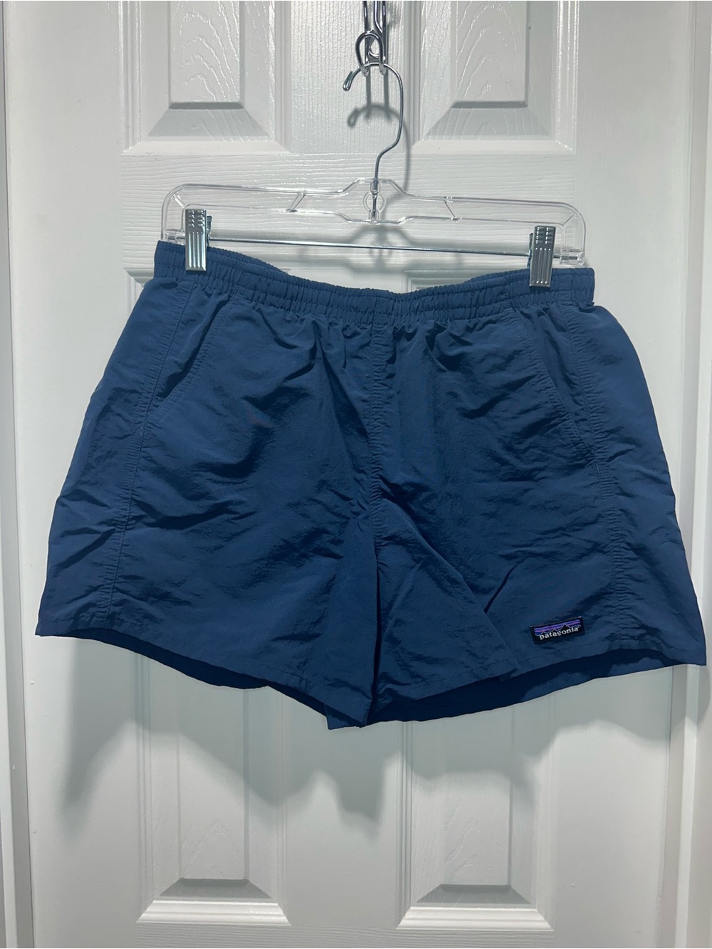 Patagonia Navy Blue Packable Nylon Shorts